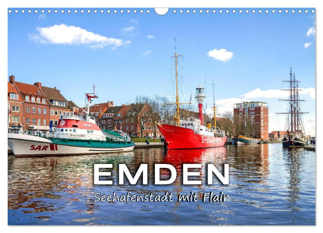 Cover: 9783457964590 | EMDEN Seehafenstadt mit Flair (Wandkalender 2026 DIN A3 quer),...