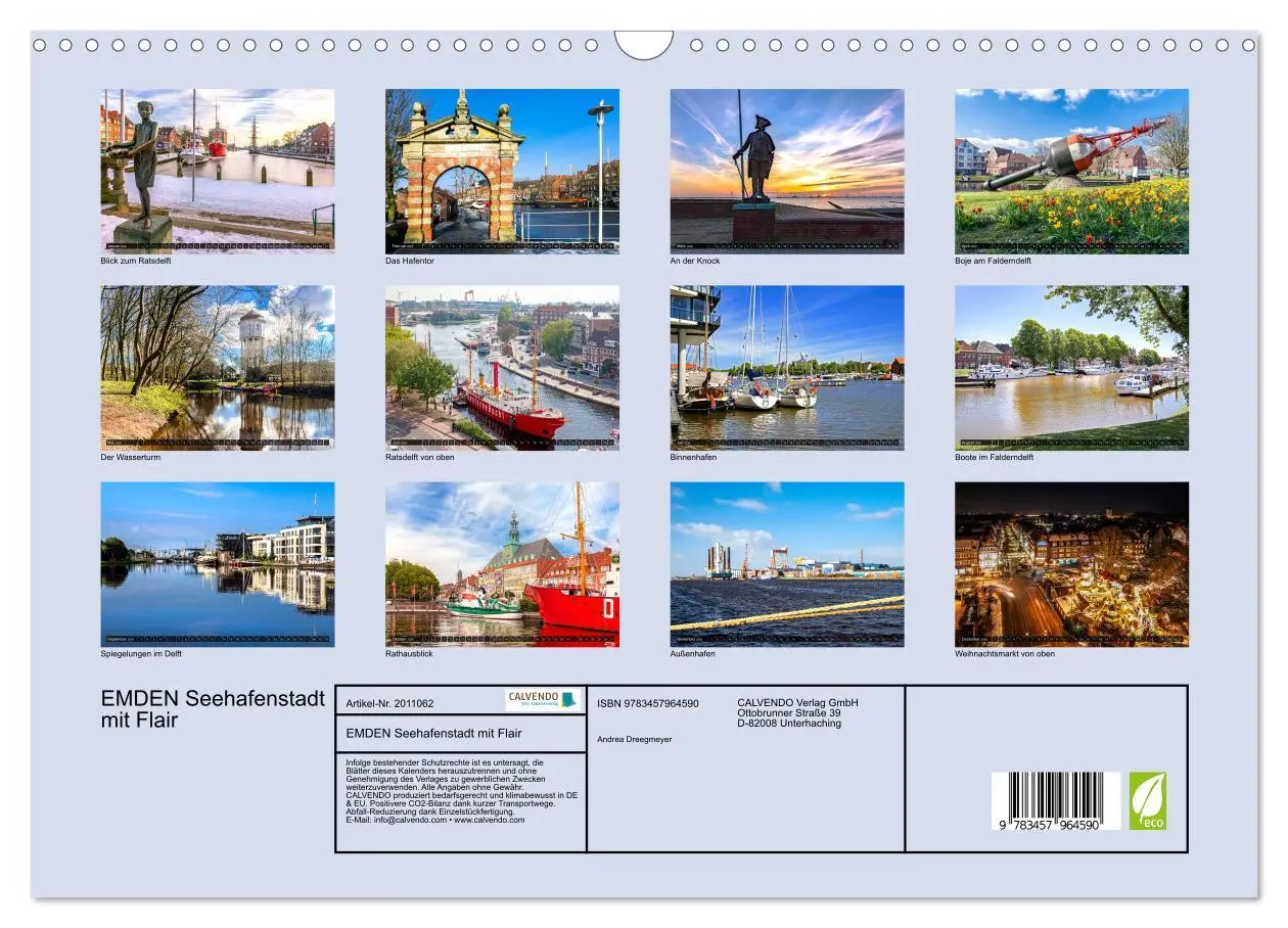 Bild: 9783457964590 | EMDEN Seehafenstadt mit Flair (Wandkalender 2026 DIN A3 quer),...