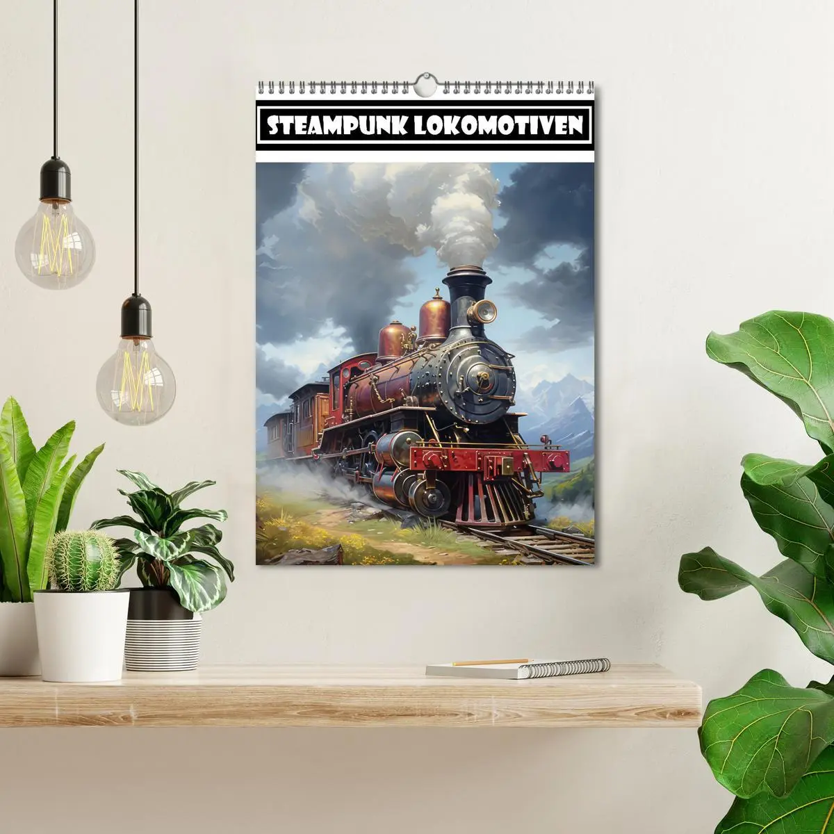 Bild: 9783516294590 | Steampunk Lokomotiven (Wandkalender 2026 DIN A3 hoch), CALVENDO...