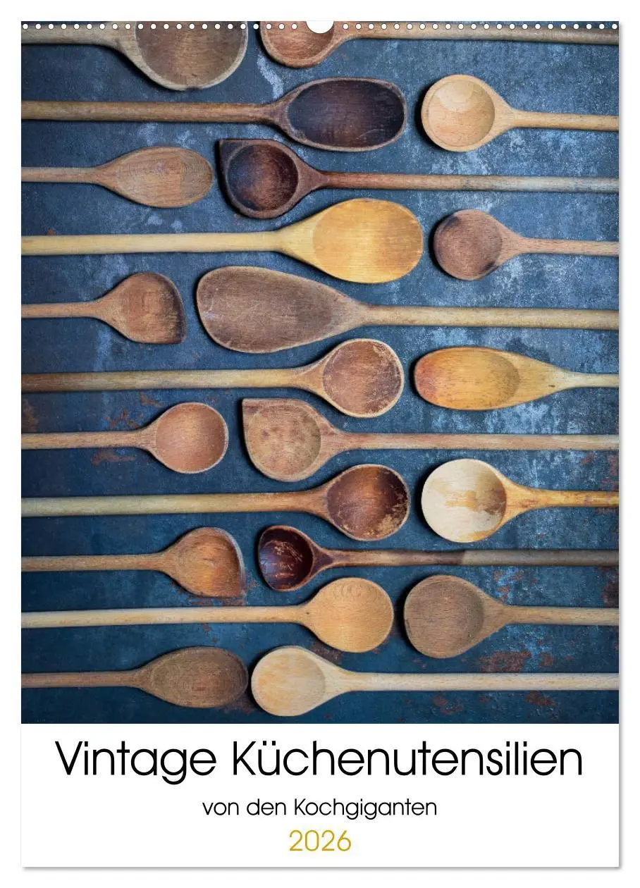 Cover: 9783516364590 | Vintage Küchenutensilien (Wandkalender 2026 DIN A2 hoch), CALVENDO...