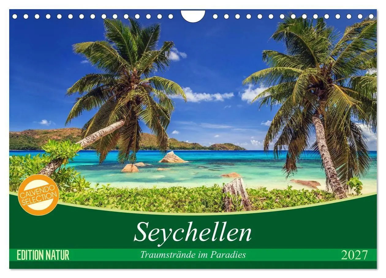 Cover: 9783569834590 | Seychellen - Traumstrände im Paradies (Wandkalender 2027 DIN A4...