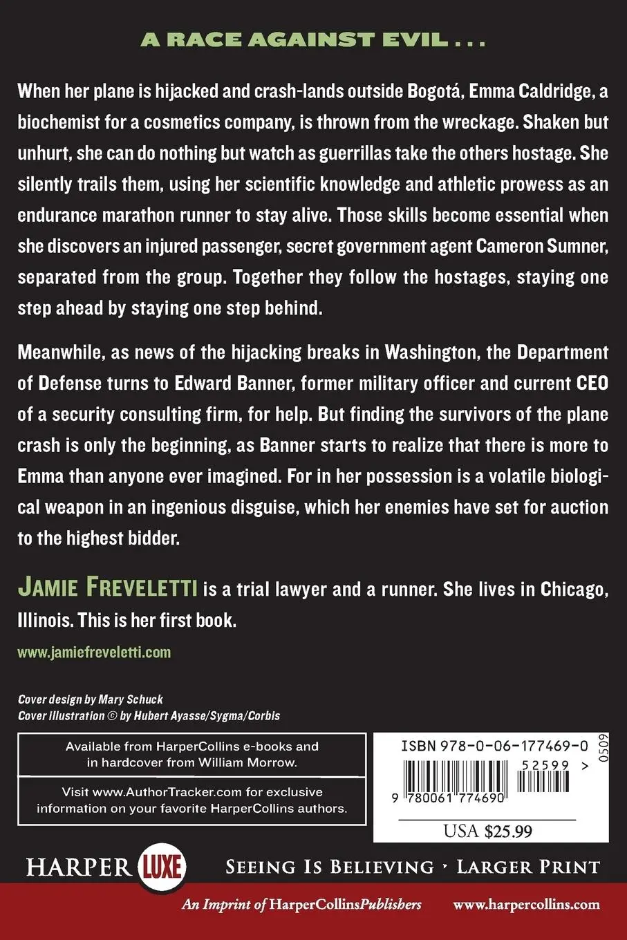 Rückseite: 9780061774690 | Running from the Devil LP | Jamie Freveletti | Taschenbuch | Englisch