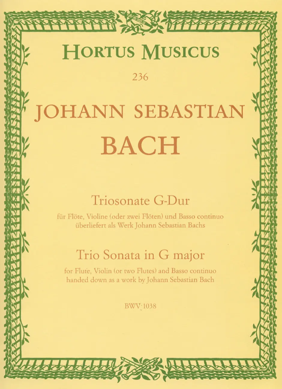 Cover: 9790006004690 | Triosonate G BWV1038 | Johann Sebastian Bach | Buch