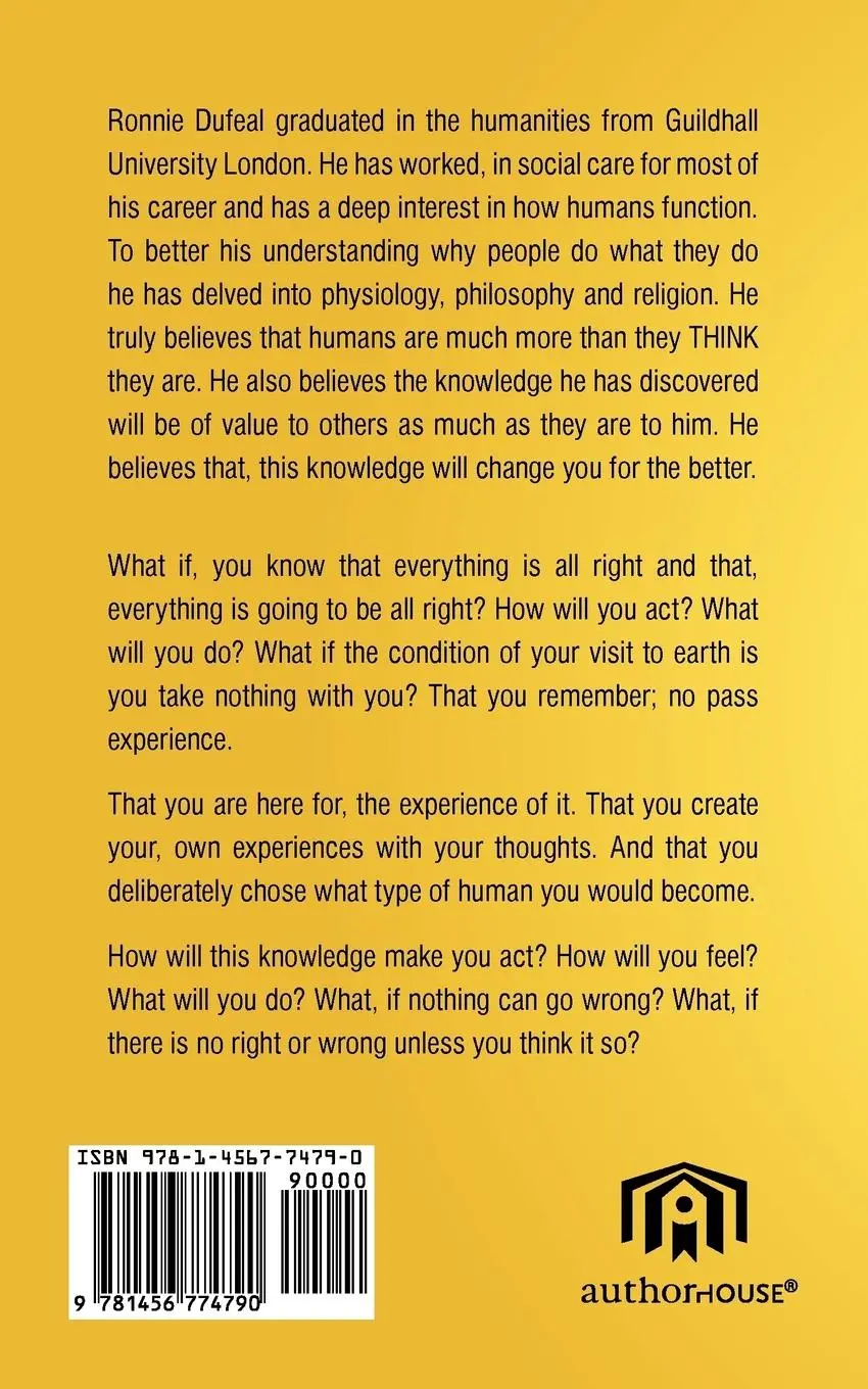 Rückseite: 9781456774790 | Friendship with Thought | Ronnie Jerome Dufeal | Taschenbuch | 2011