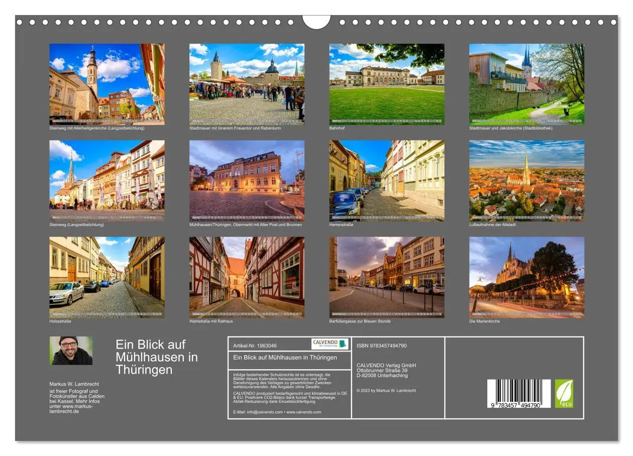 Bild: 9783457494790 | Ein Blick auf Mühlhausen in Thüringen (Wandkalender 2026 DIN A3...
