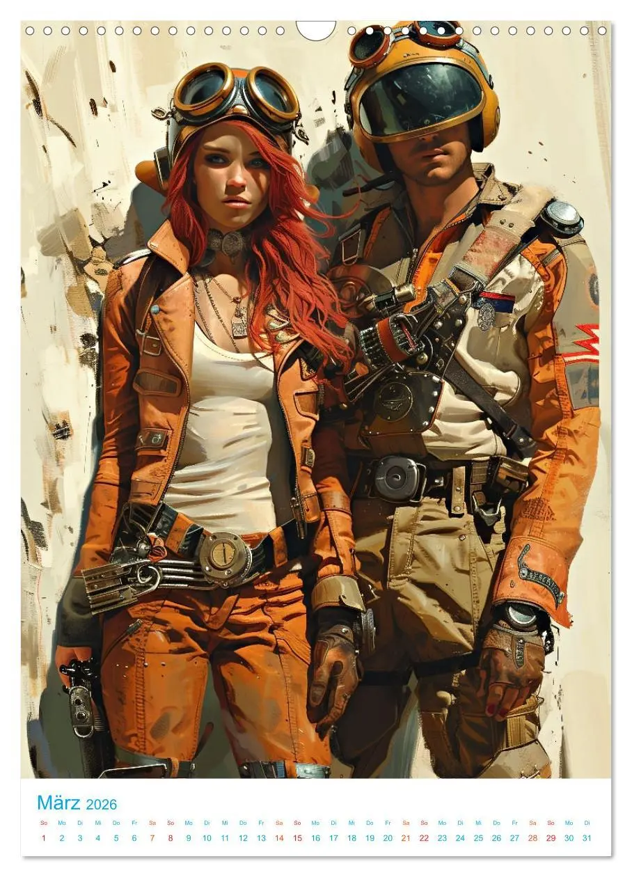 Bild: 9783516274790 | Steampunk Helden (Wandkalender 2026 DIN A3 hoch), CALVENDO...