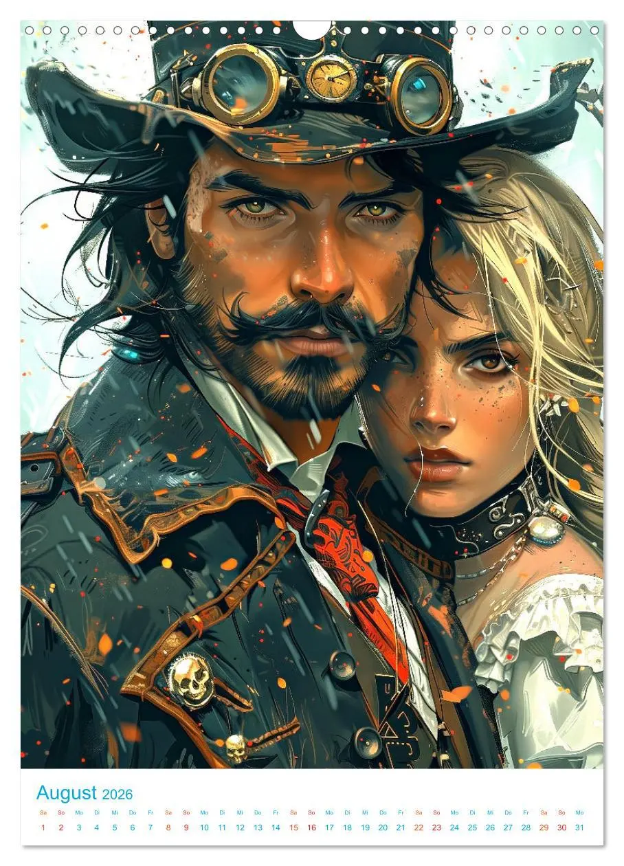 Bild: 9783516274790 | Steampunk Helden (Wandkalender 2026 DIN A3 hoch), CALVENDO...