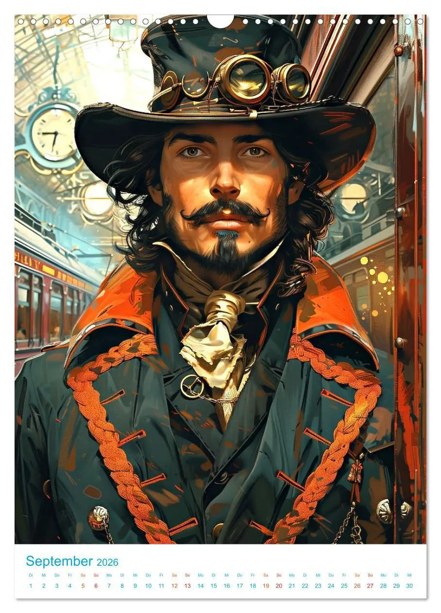 Bild: 9783516274790 | Steampunk Helden (Wandkalender 2026 DIN A3 hoch), CALVENDO...