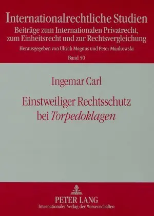 Cover: 9783631564790 | Einstweiliger Rechtsschutz bei Torpedoklagen | Dissertationsschrift