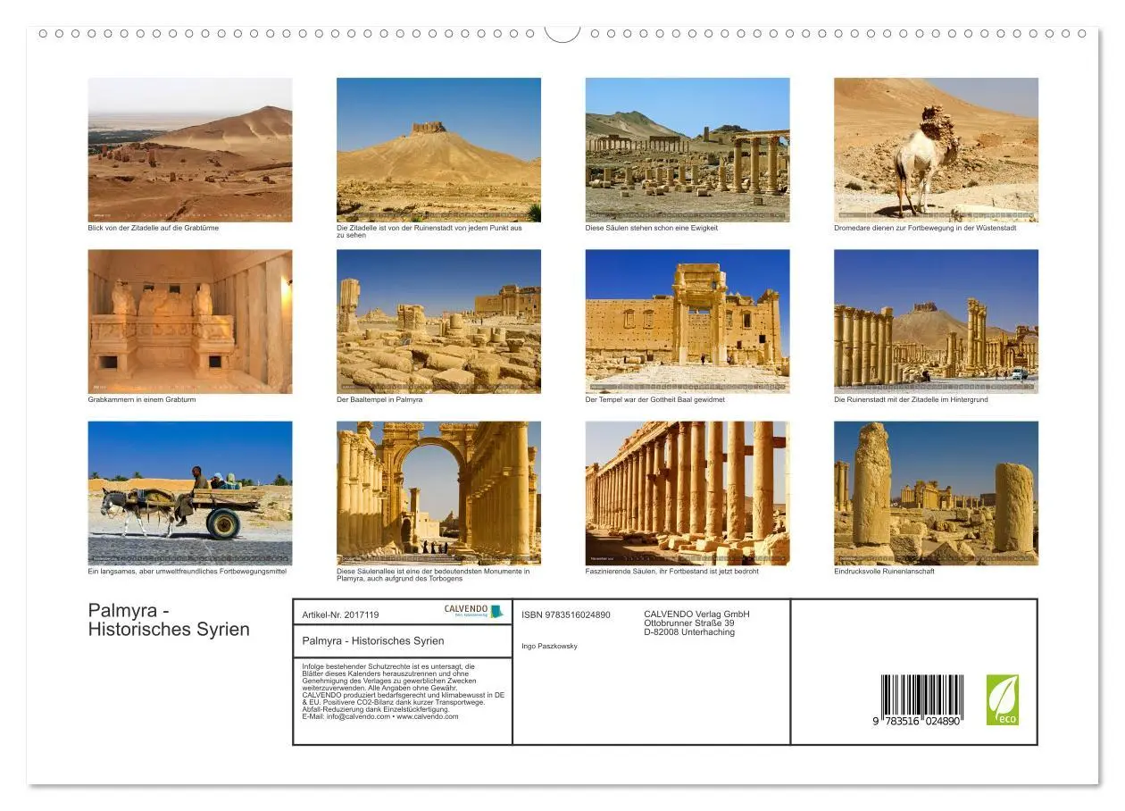 Bild: 9783516024890 | Palmyra - Historisches Syrien (hochwertiger Premium Wandkalender...