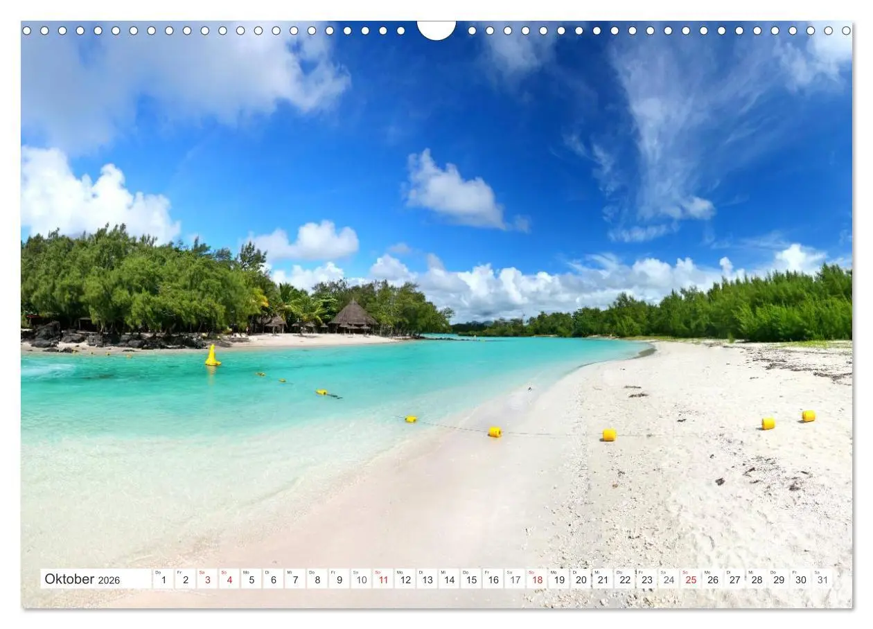 Bild: 9783516194890 | Mauritius (Wandkalender 2026 DIN A3 quer), CALVENDO Monatskalender