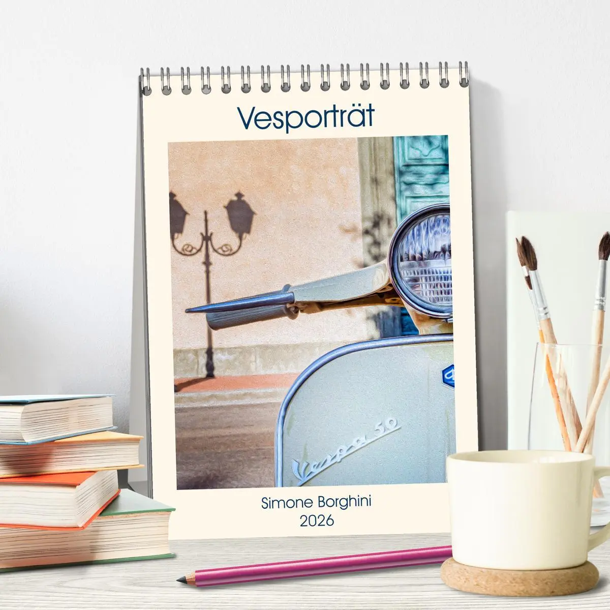 Bild: 9783516404890 | Vesporträt (Tischkalender 2026 DIN A5 hoch), CALVENDO Monatskalender