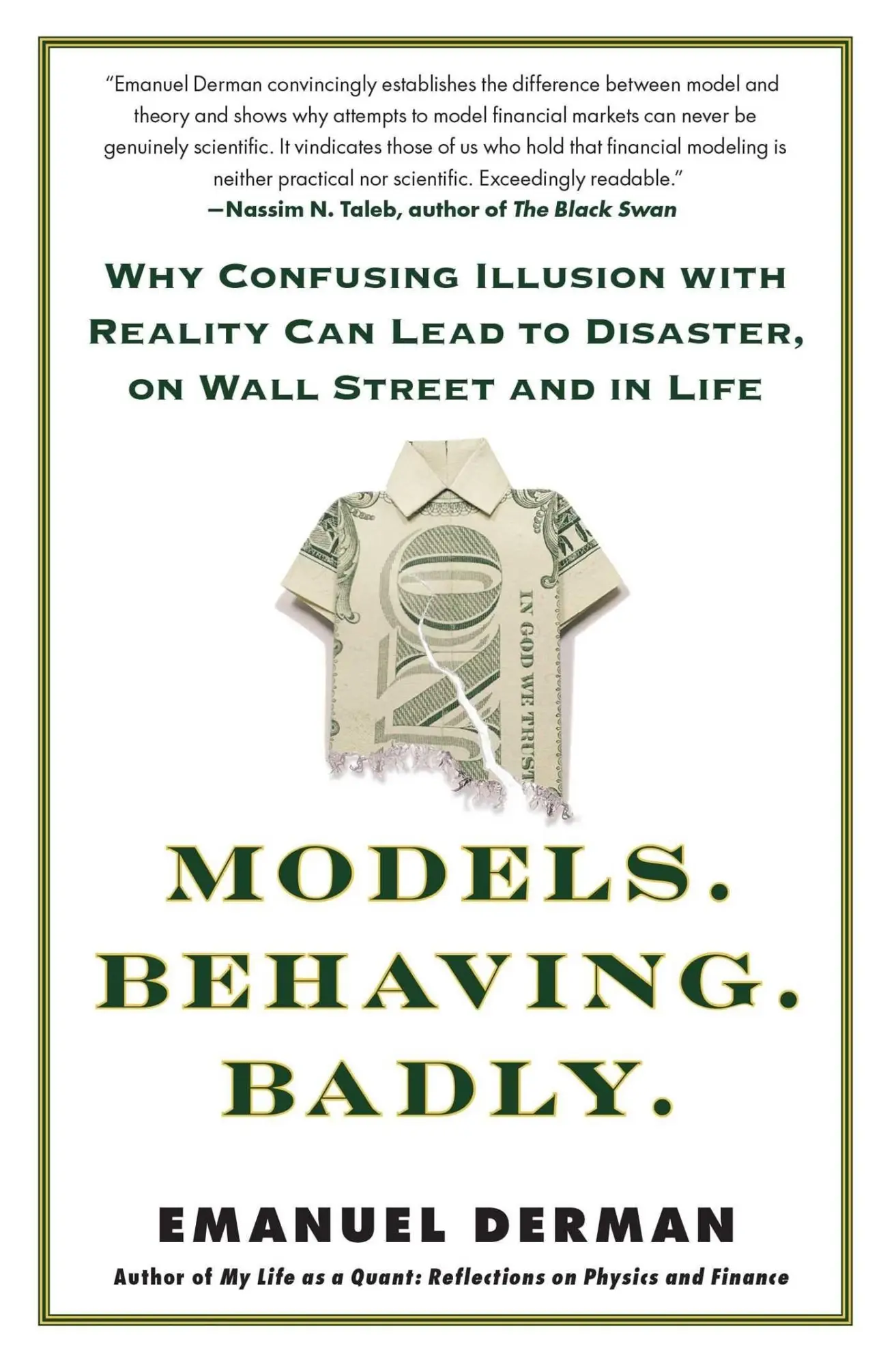 Cover: 9781439164990 | Models. Behaving. Badly. | Emanuel Derman | Taschenbuch | Englisch