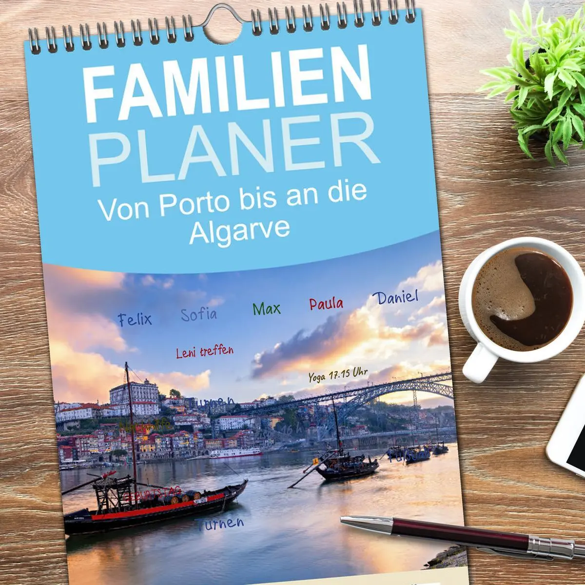 Bild: 9783516494990 | Familienplaner 2026 - Von Porto bis an die Algarve mit 5 Spalten...