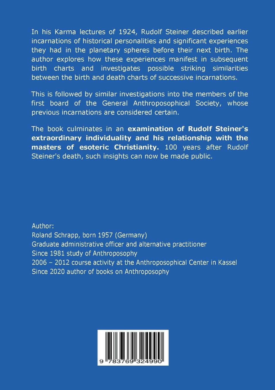 Rückseite: 9783769324990 | Astrological Studies on Reincarnation, Death Horoscopes and the...