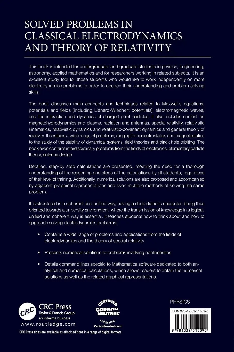 Rückseite: 9781032515090 | Solved Problems in Classical Electrodynamics and Theory of Relativity
