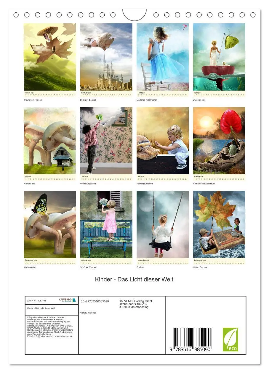 Bild: 9783516385090 | Kinder - Das Licht dieser Welt (Wandkalender 2026 DIN A4 hoch),...