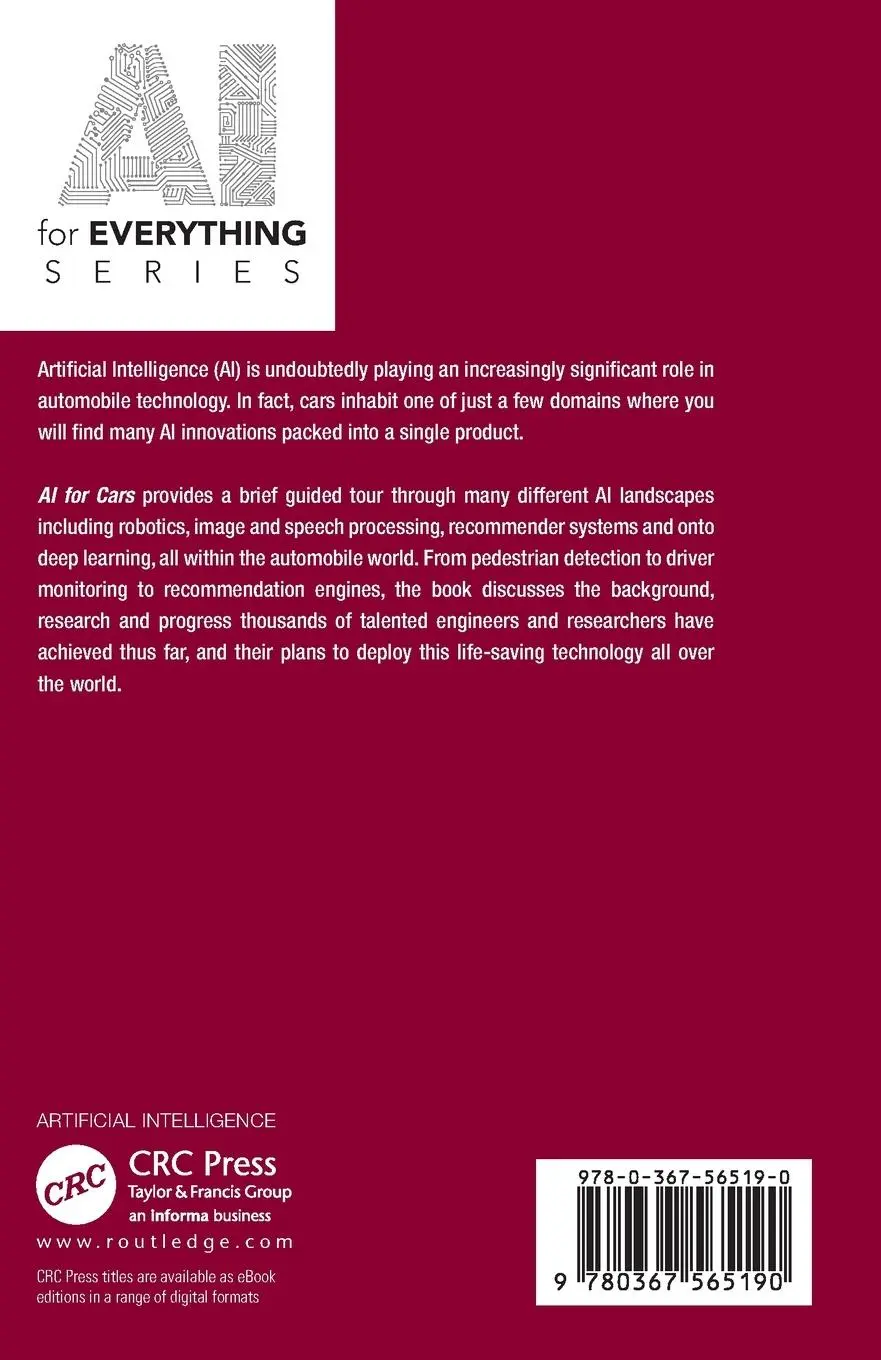 Rückseite: 9780367565190 | AI for Cars | Hanky Sjafrie (u. a.) | Taschenbuch | Englisch | 2021