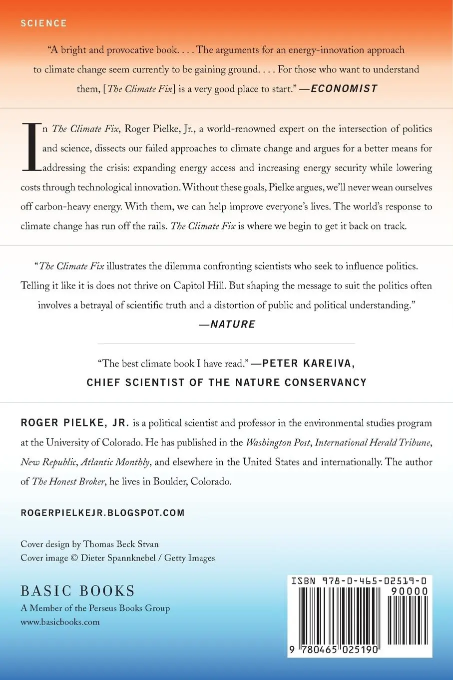 Rückseite: 9780465025190 | The Climate Fix | Jr. Roger Pielke | Taschenbuch | Englisch | 2011