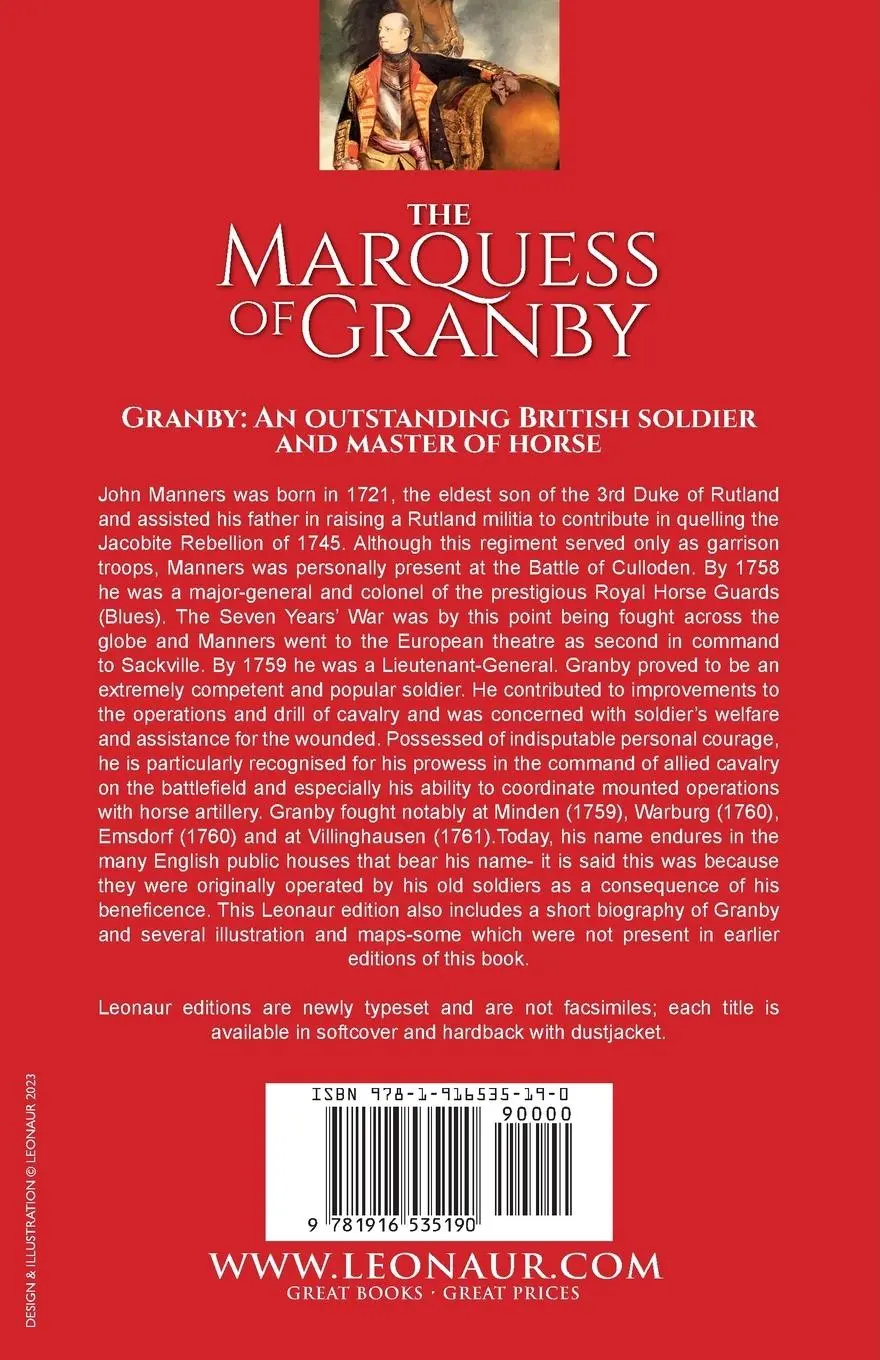 Rückseite: 9781916535190 | The Marquess of Granby | Walter E Manners (u. a.) | Taschenbuch | 2023