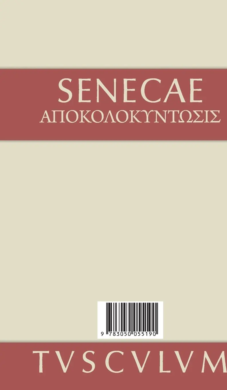 Rückseite: 9783050055190 | Apokolokyntosis | Lateinisch-deutsch | Seneca | Buch | 184 S. | 2011