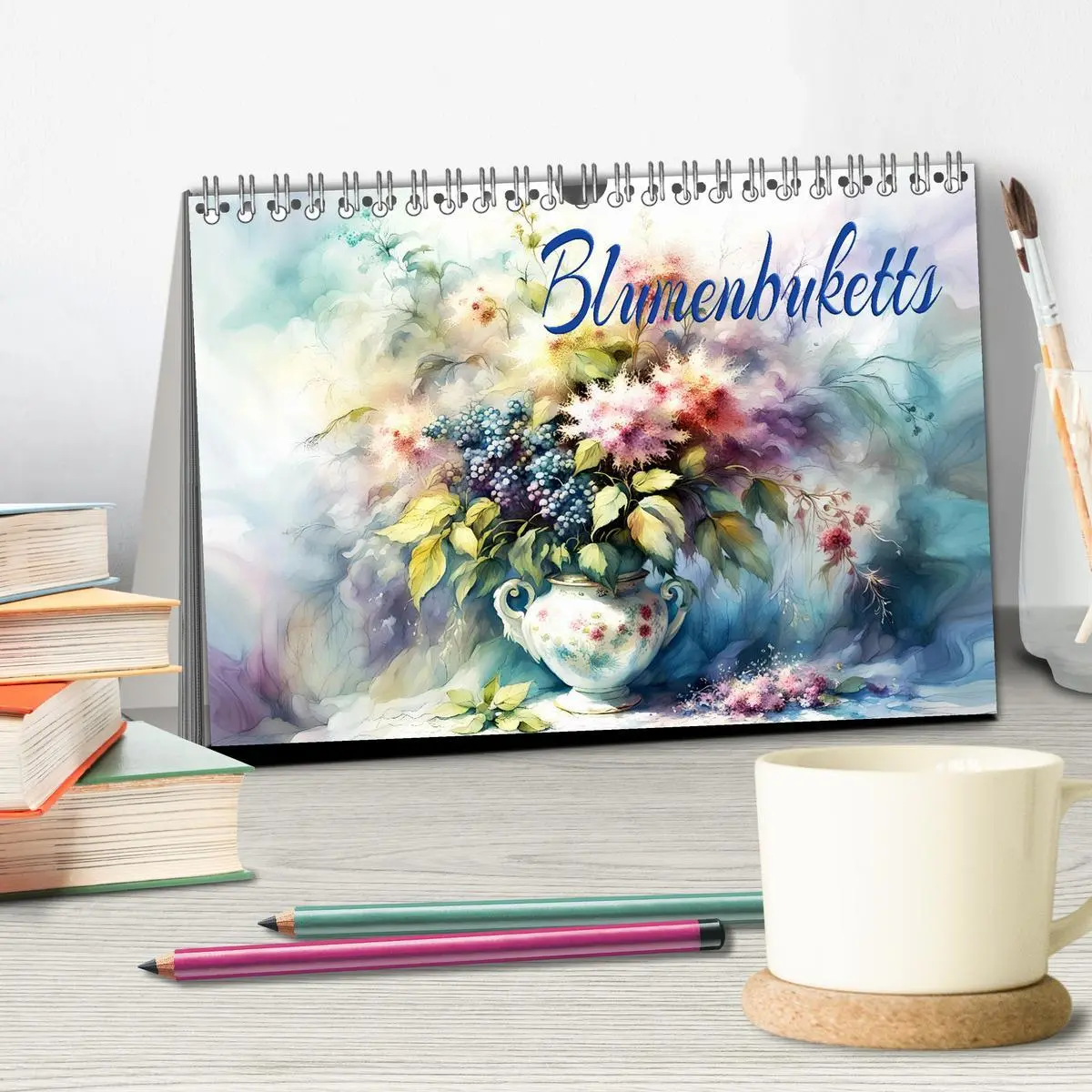 Bild: 9783457425190 | Blumenbuketts (Tischkalender 2026 DIN A5 quer), CALVENDO...