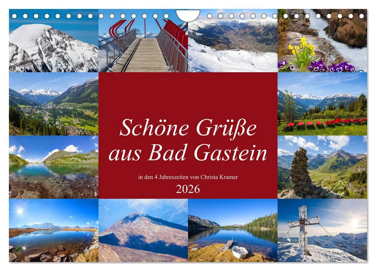 Cover: 9783457735190 | Schöne Grüße aus Bad Gastein (Wandkalender 2026 DIN A4 quer),...