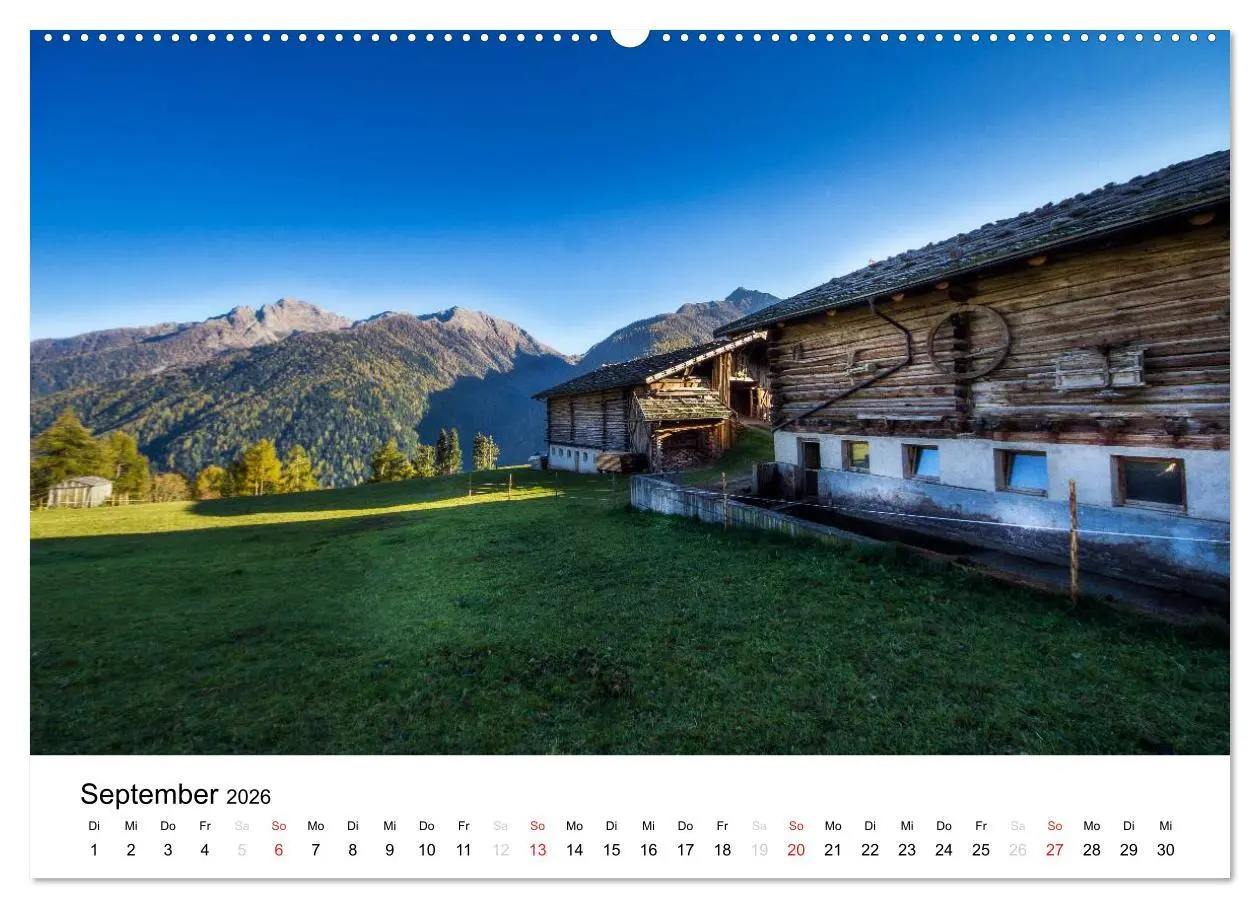 Bild: 9783516065190 | Bergbauernhöfe im Ultental (hochwertiger Premium Wandkalender 2026...