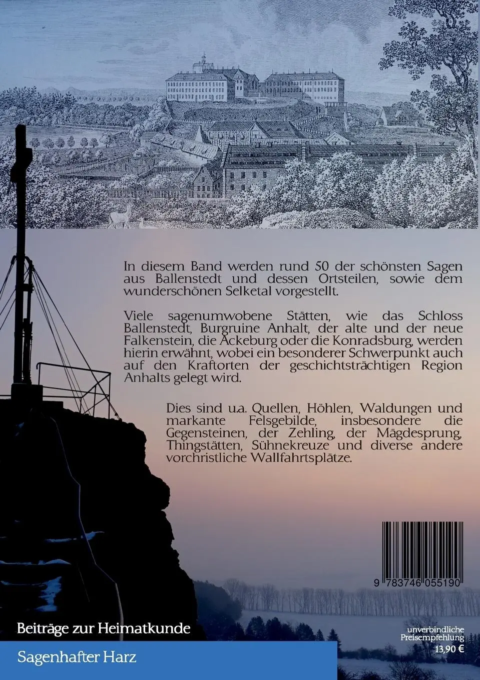 Rückseite: 9783746055190 | Die schönsten Sagen aus Ballenstedt | &amp; dem Selketal | Carsten Kiehne