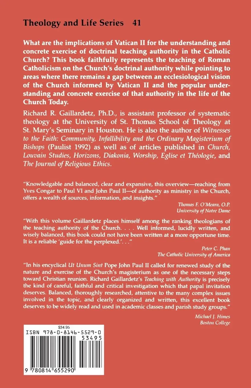 Rückseite: 9780814655290 | Teaching with Authority | A Theology of the Magisterium in the Church