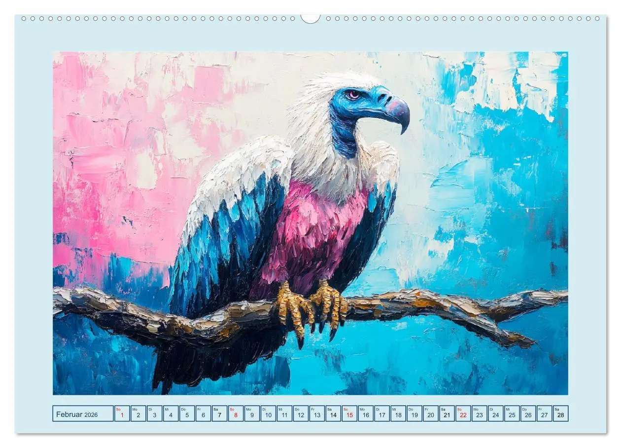 Bild: 9783457345290 | Greifvögel. Majestätische Luftakrobaten in Öloptik (Wandkalender...