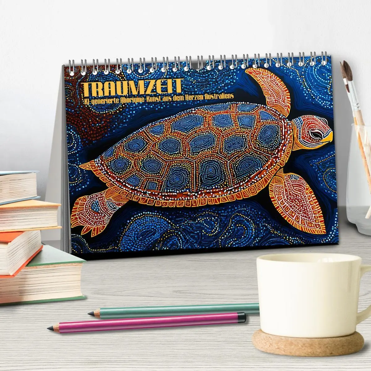 Bild: 9783457415290 | Traumzeit - KI-generierte Aborigine-Kunst aus dem Herzen...