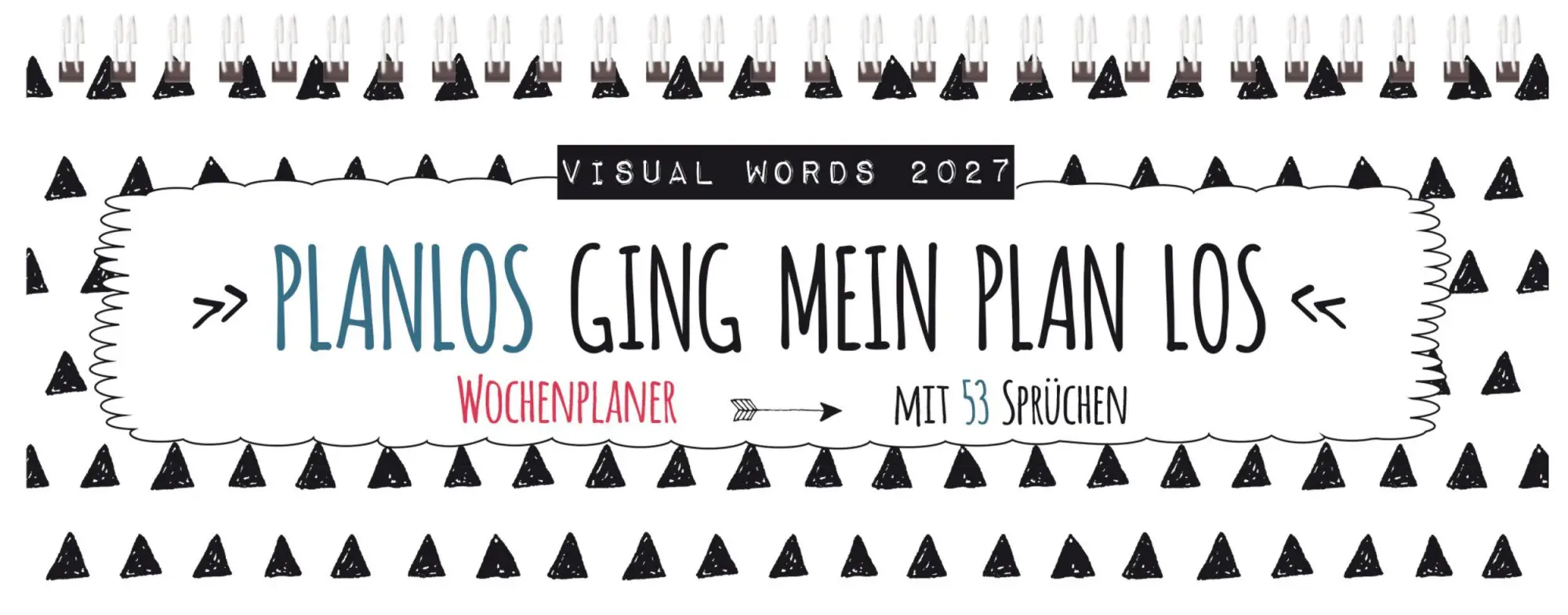 Cover: 9783819305290 | Tischquerkalender Visual Words 2027 | Korsch Verlag | Kalender | 2027