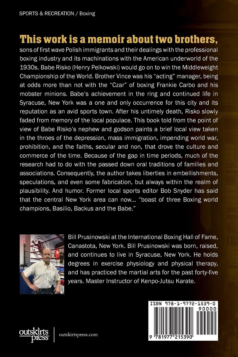 Rückseite: 9781977215390 | The Babe Risko Story | Bill Prusinowski | Taschenbuch | Englisch