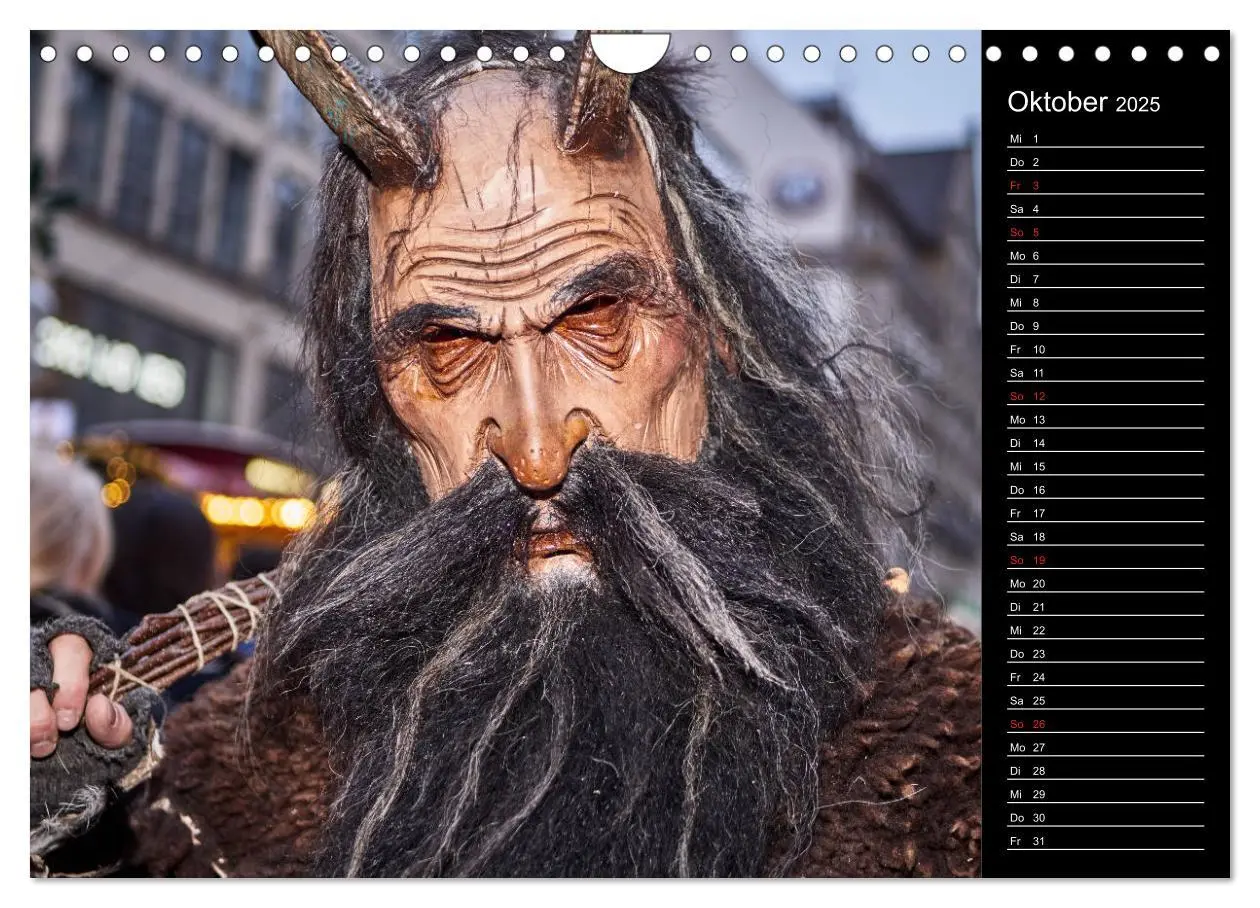 Bild: 9783435175390 | Krampus Kalender 2025 (Wandkalender 2025 DIN A4 quer), CALVENDO...
