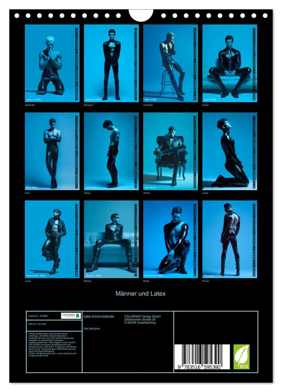 Bild: 9783516595390 | Männer und Latex (Wandkalender 2026 DIN A4 hoch), CALVENDO...