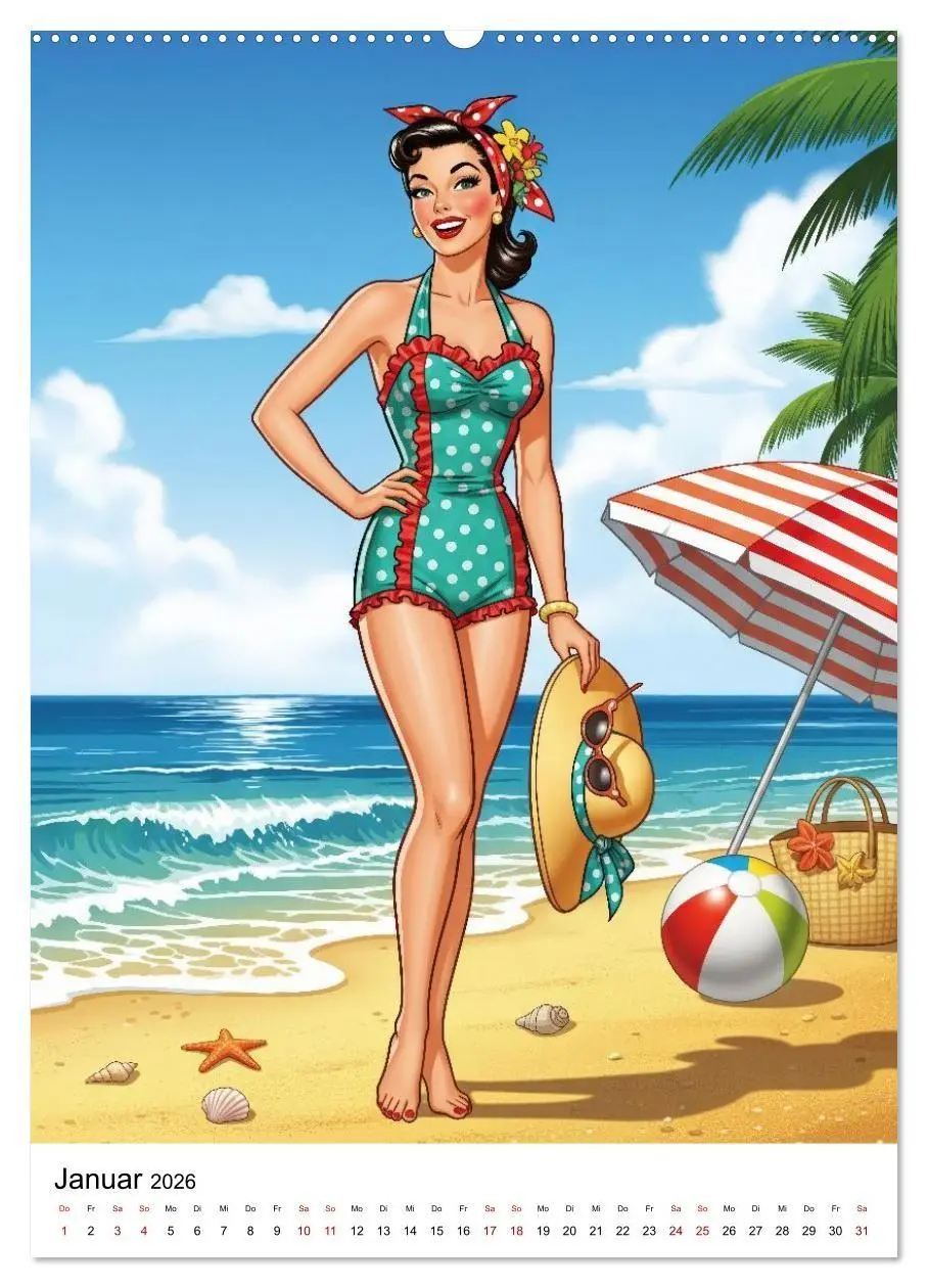 Bild: 9783516735390 | Charme &amp; Kurven: Die Pin-ups der Golden 50s (hochwertiger Premium...