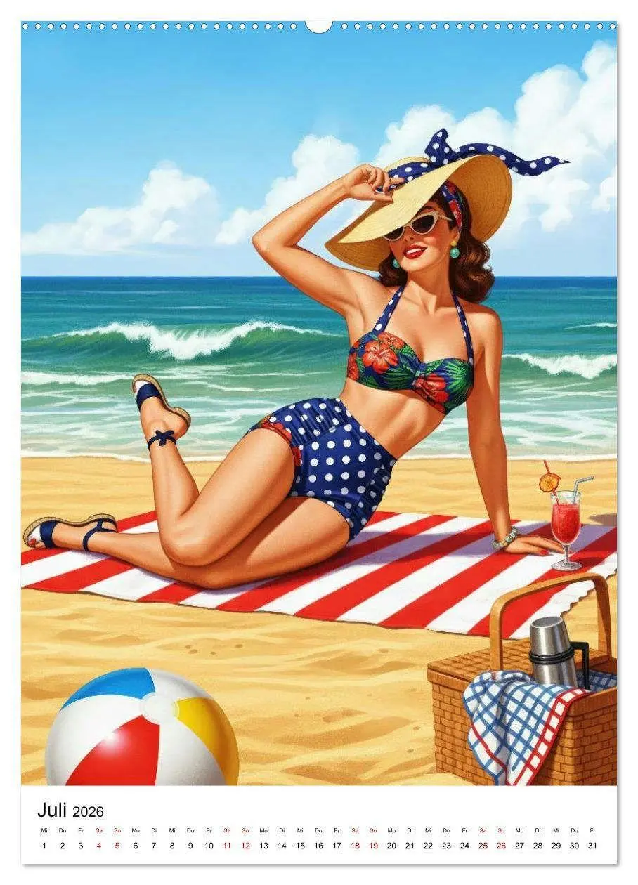 Bild: 9783516735390 | Charme &amp; Kurven: Die Pin-ups der Golden 50s (hochwertiger Premium...