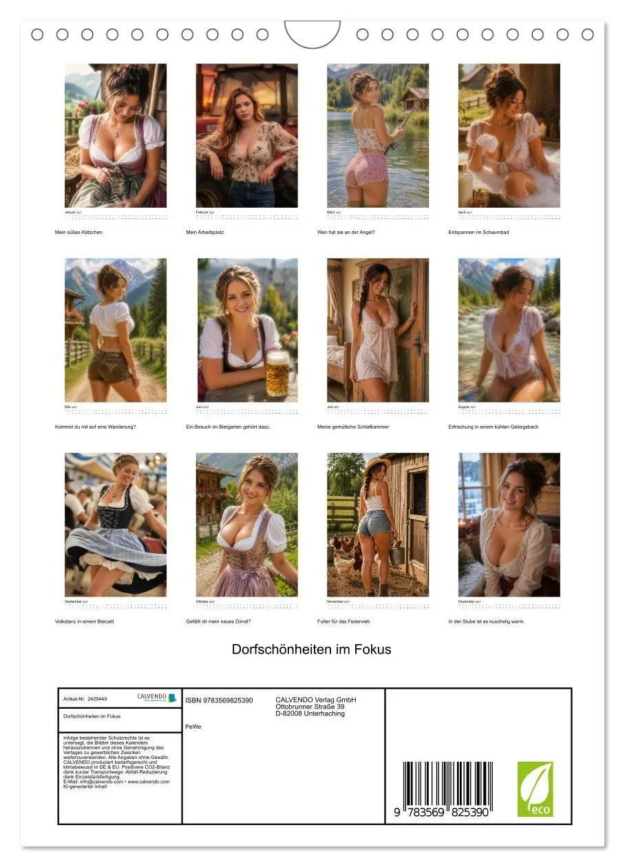 Bild: 9783569825390 | Dorfschönheiten im Fokus (Wandkalender 2027 DIN A4 hoch), CALVENDO...