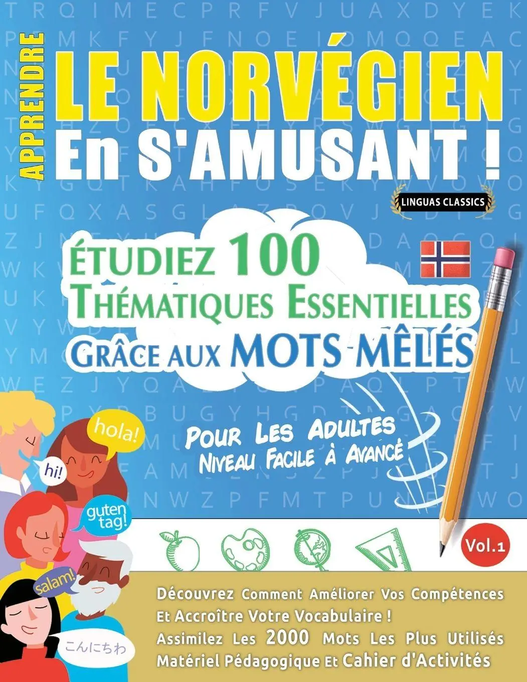 Cover: 9798896705390 | APPRENDRE LE NORVÉGIEN EN S'AMUSANT - POUR LES ADULTES | Classics