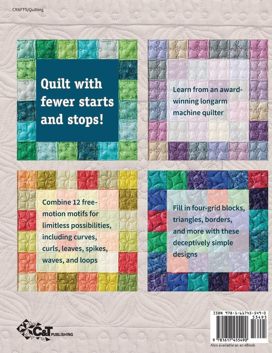 Rückseite: 9781617455490 | Making Connections--A Free-Motion Quilting Workbook -...