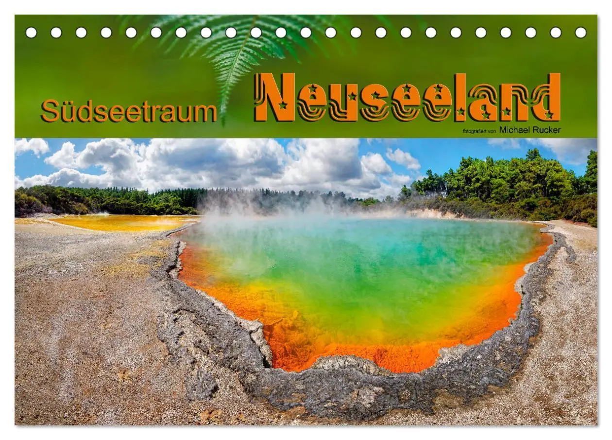 Cover: 9783457255490 | Südseetraum Neuseeland (Tischkalender 2026 DIN A5 quer), CALVENDO...