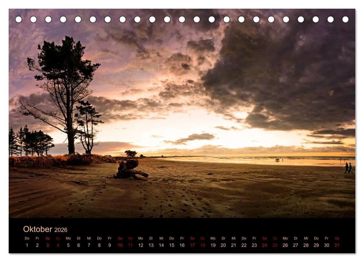 Bild: 9783457255490 | Südseetraum Neuseeland (Tischkalender 2026 DIN A5 quer), CALVENDO...