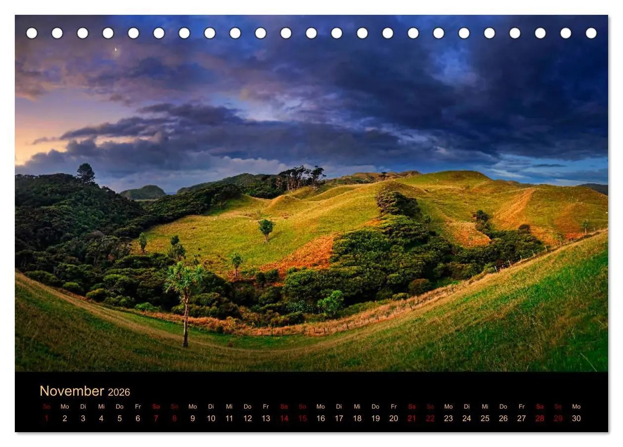 Bild: 9783457255490 | Südseetraum Neuseeland (Tischkalender 2026 DIN A5 quer), CALVENDO...