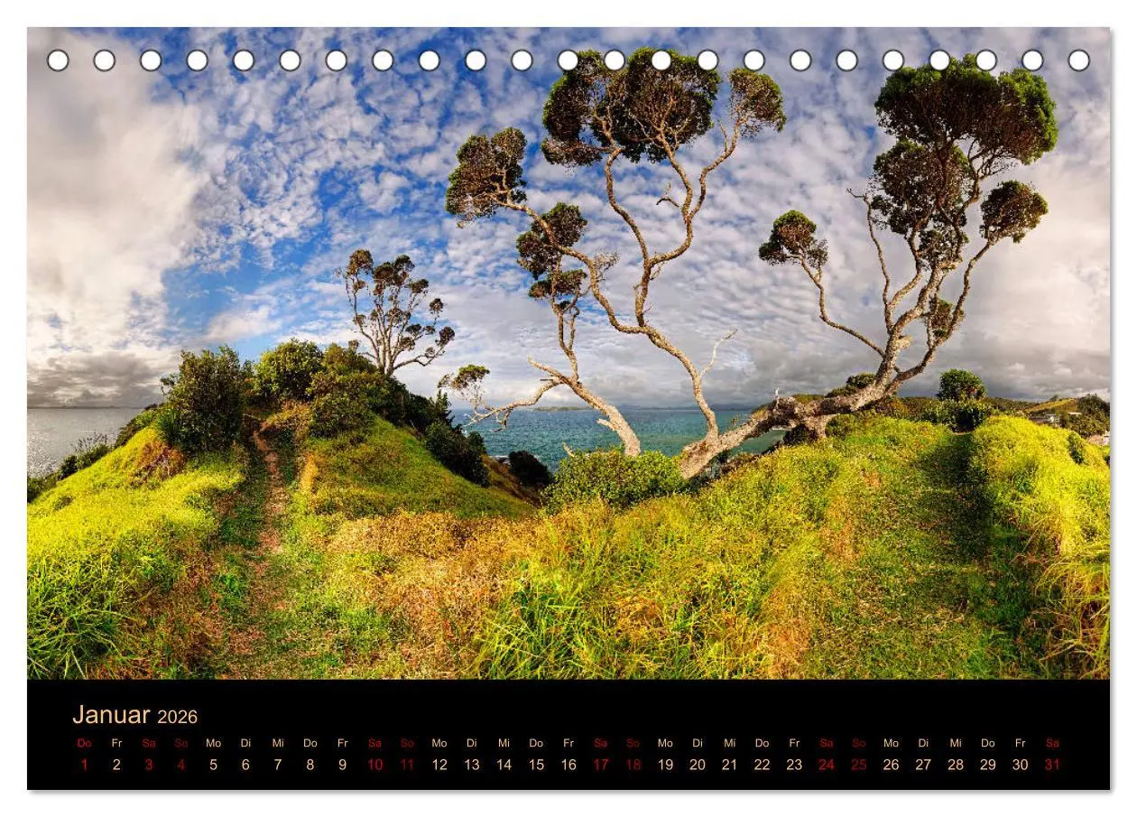 Bild: 9783457255490 | Südseetraum Neuseeland (Tischkalender 2026 DIN A5 quer), CALVENDO...