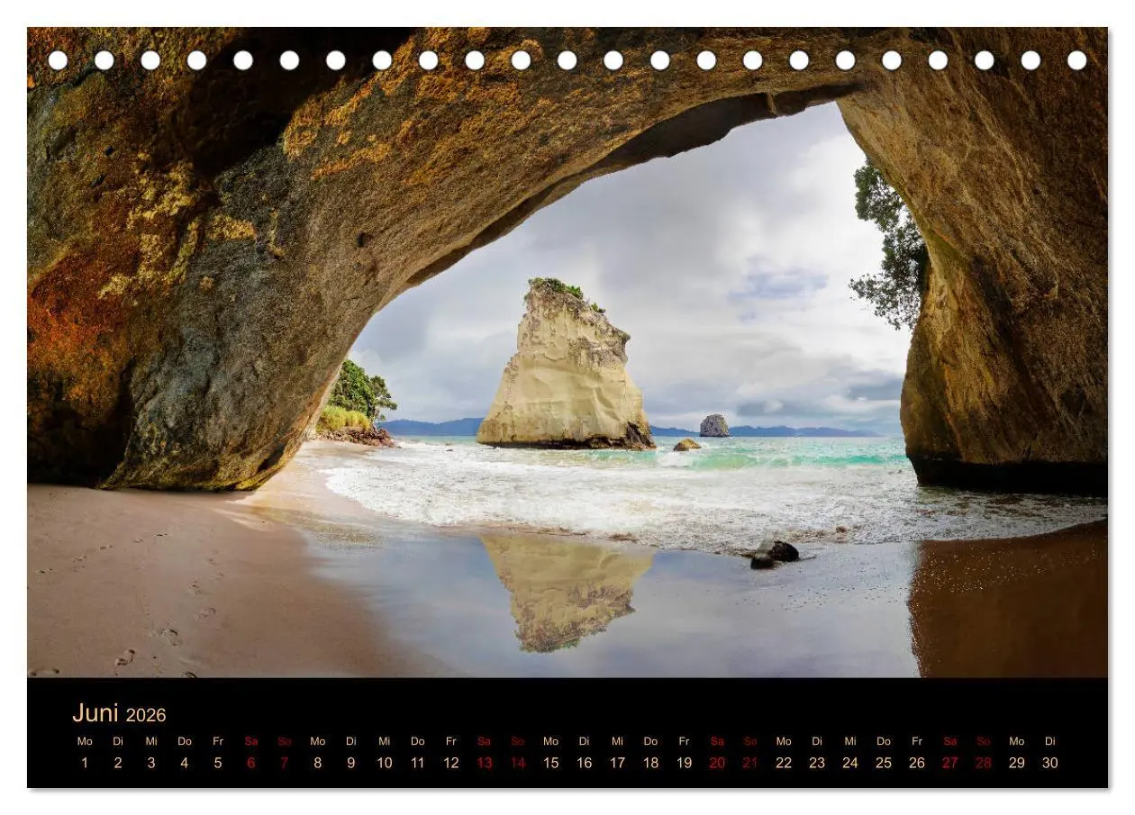 Bild: 9783457255490 | Südseetraum Neuseeland (Tischkalender 2026 DIN A5 quer), CALVENDO...
