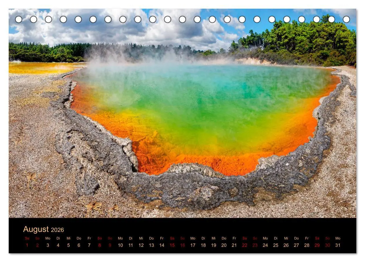 Bild: 9783457255490 | Südseetraum Neuseeland (Tischkalender 2026 DIN A5 quer), CALVENDO...