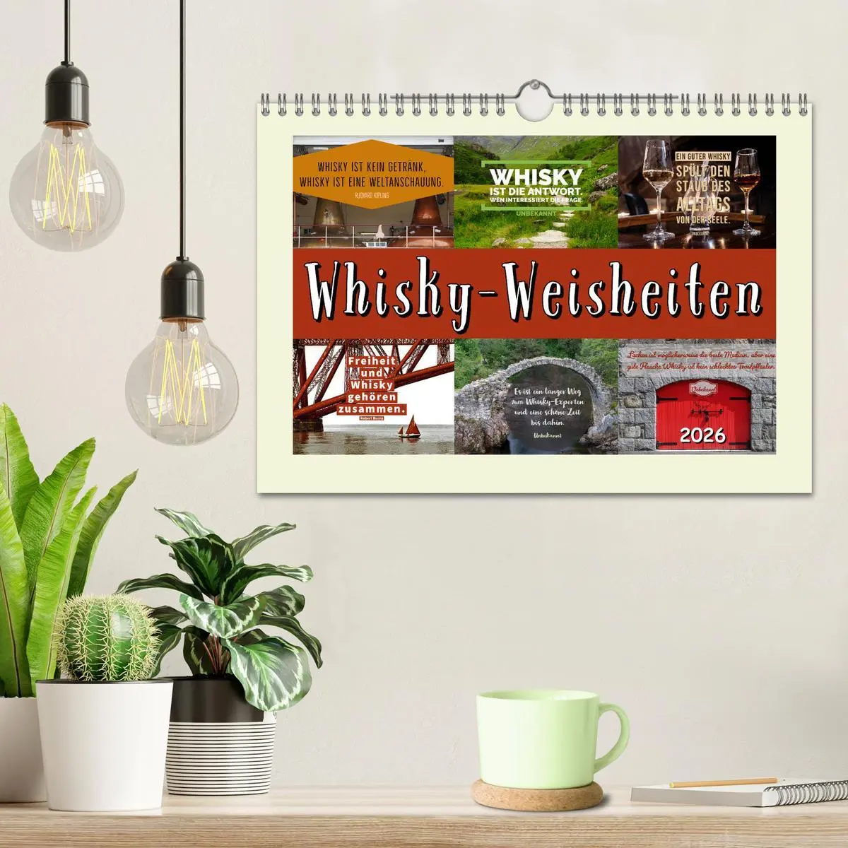 Bild: 9783457705490 | Whisky-Weisheiten (Wandkalender 2026 DIN A4 quer), CALVENDO...