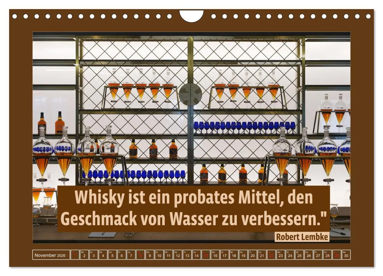 Bild: 9783457705490 | Whisky-Weisheiten (Wandkalender 2026 DIN A4 quer), CALVENDO...