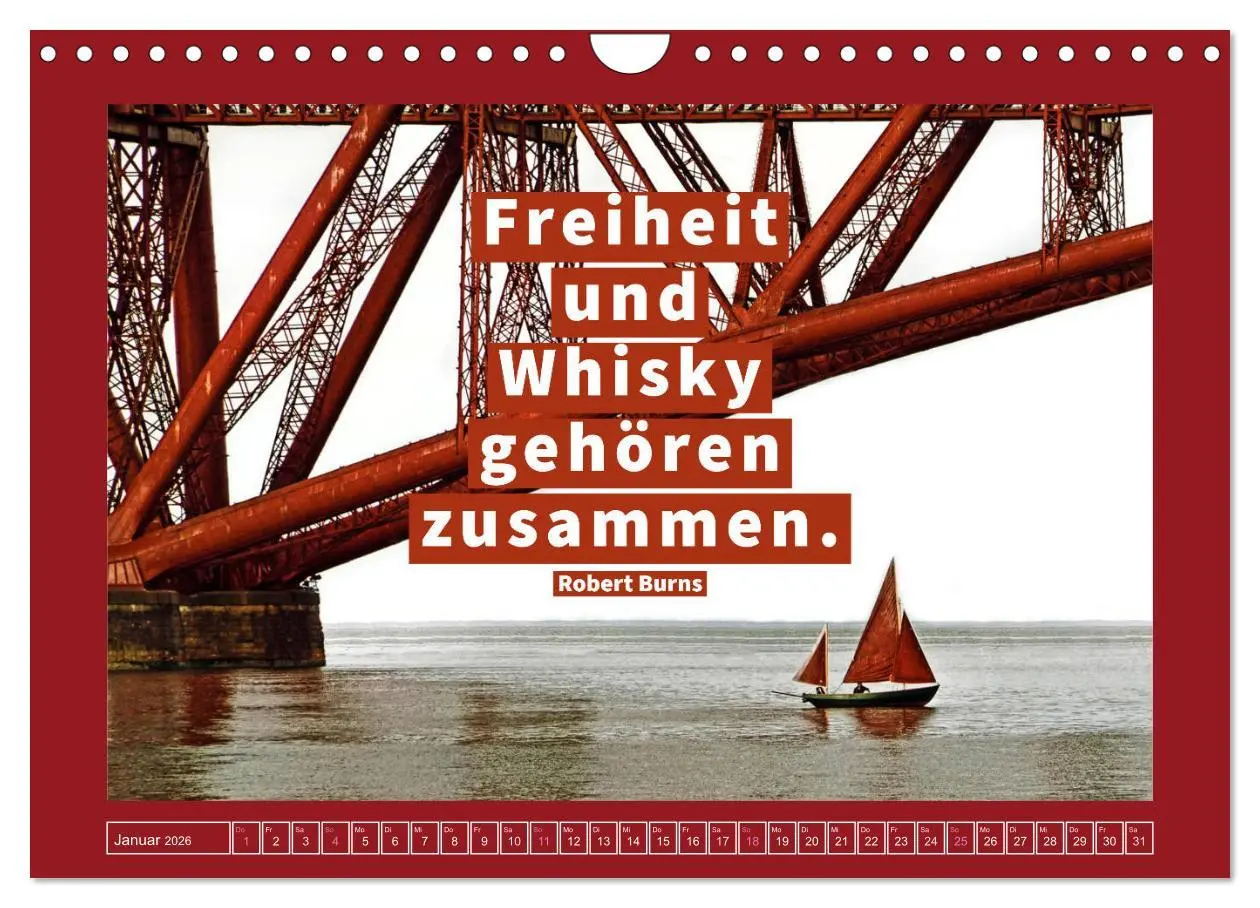 Bild: 9783457705490 | Whisky-Weisheiten (Wandkalender 2026 DIN A4 quer), CALVENDO...